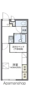 レオパレスサンポーチ【105号室】の間取り