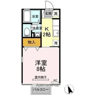 サンピア・K A棟B棟【1階】の間取り