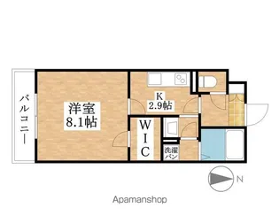 レジデンス若宮【3階】の間取り