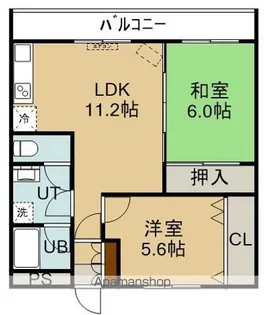 GROOVY BOX(グルービーボックス)【201号室】の間取り