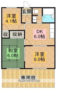 メゾンドアリエス【112号室】の間取り