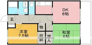 コンフォーレ上野西C棟【2階】の間取り