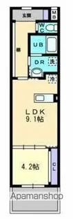リンヒナーノH【82号室】の間取り