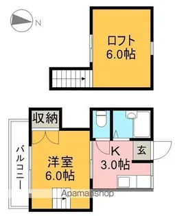 アバンギャルド・リビエール【4階】の間取り