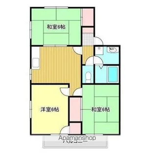 メゾニティ津島【D202号室】の間取り