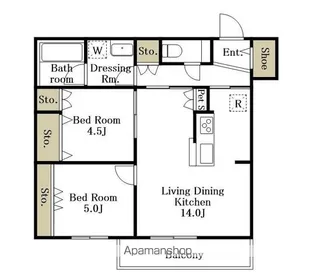 ルピナス【3階】の間取り