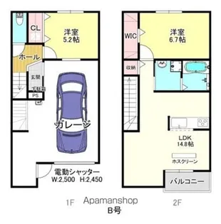アクシス・コート【1階】の間取り