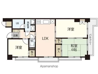 広島県広島市西区庚午中4丁目【マンション】の間取り