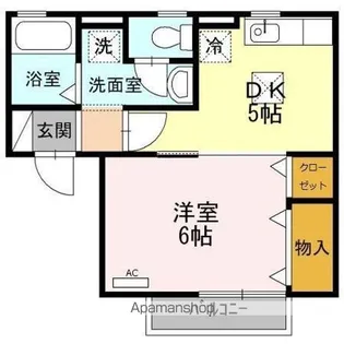 ファンテール C【1階】の間取り