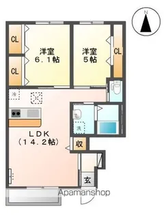 タカレジデンス【1階】の間取り