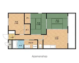 Mフラット【308号室】の間取り