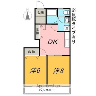 メイプルエステート【101号室】の間取り