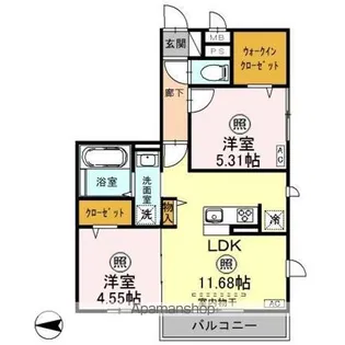 サンアネックスふじみ野II【3階】の間取り