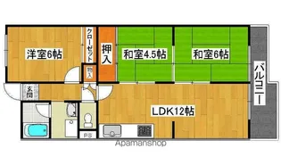 サニーハイツ堺【4304号室】の間取り