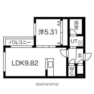 A DEMAIN 元町【4階】の間取り