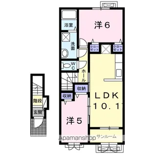 リリエンハイム D【2階】の間取り