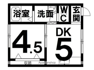 ハイツたんぽぽ【1階】の間取り
