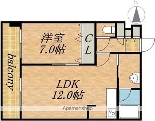 三和マンション(サンワマンション)【7階】の間取り