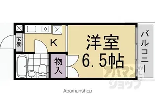 メイプル渡辺I【410号室】の間取り