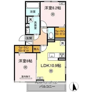 GENTIANA SCABRA【3階】の間取り