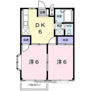 ハイツオリオンA【2階】の間取り