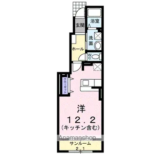 ボンヌ・シャンス【1階】の間取り
