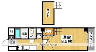 オクト白鷺【3階】の間取り