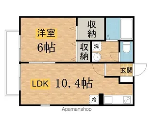 リバーサイドエル B【2階】の間取り