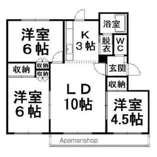 コーポ緑苑【2階】の間取り