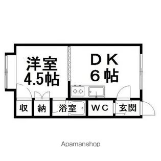 マーティンズハウス【206号室】の間取り