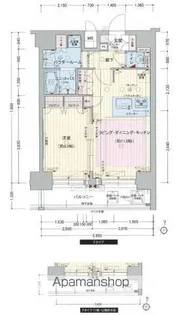 プレサンス本町ジョイス【15階】の間取り