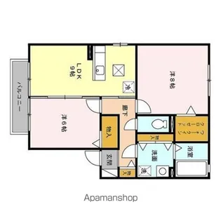 ラルーナ II【2階】の間取り