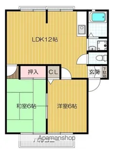 ハイツカトレア D【101号室号室】の間取り