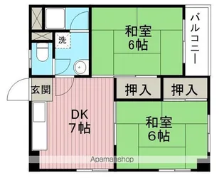 草野マンション22号館【4階】の間取り