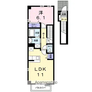プリマベーラⅠ【2階】の間取り