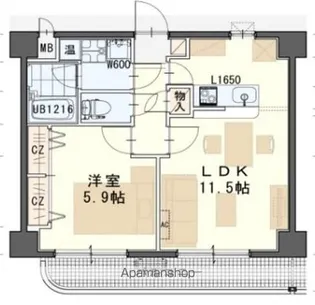 エクセレントパーク北山【6階】の間取り