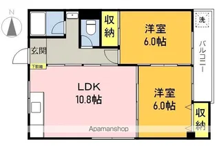 U・TOPIA43A【4階】の間取り