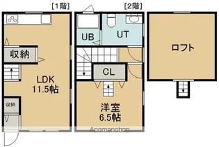 メルシーハウス(メルシーハウス)【右号室】の間取り