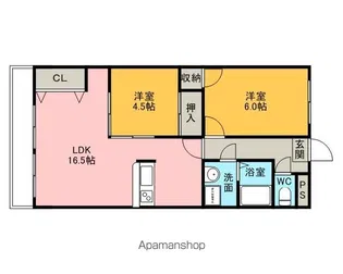 グランドステージ桜ヶ丘【3階】の間取り