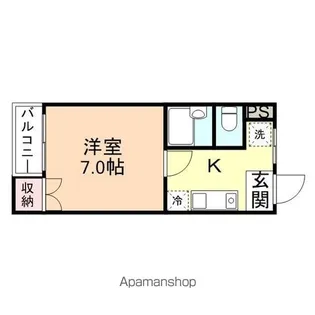 ハイ・アメニティ川原本町【107号室】の間取り
