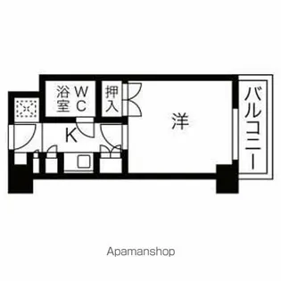 カルム亀島【5階】の間取り