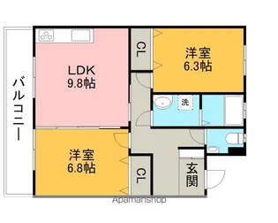 エデンⅡ【4階】の間取り