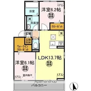 フォルトゥナ【1階】の間取り