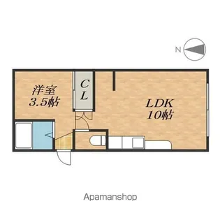 コーポソレイユ【1階】の間取り