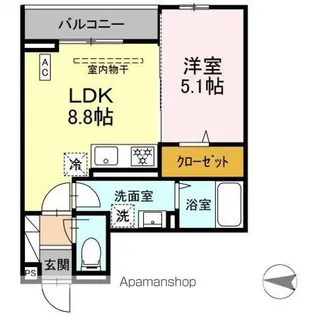 レ・プリューム【2階】の間取り