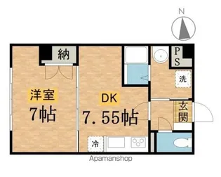 とちの木ビル【306号室】の間取り