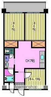 第87杉フラット【5階】の間取り