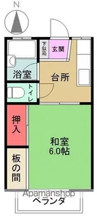 スカイコーポ【206号室】の間取り