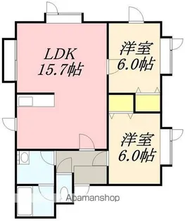 PEARL HOUSE(パールハウス)【3階】の間取り