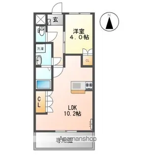 ルーエンハイム久具【1階】の間取り
